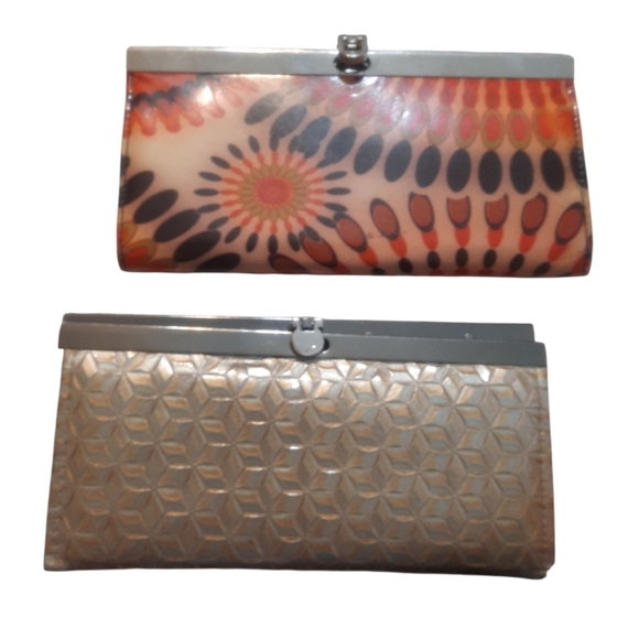 Stylish Multicolor Clutch Set Boho, And Geometric Gold Clutch - Picture 8 of 9